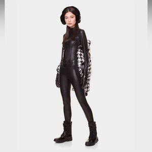 ADELINE WOMEN'S RECYCLED SEMI-GLOSS BELTED DOWN PUFFER houndstooth ski